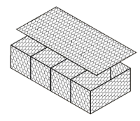 Габион коробчатый 2х1х1 - Компания «Кронтэкс»